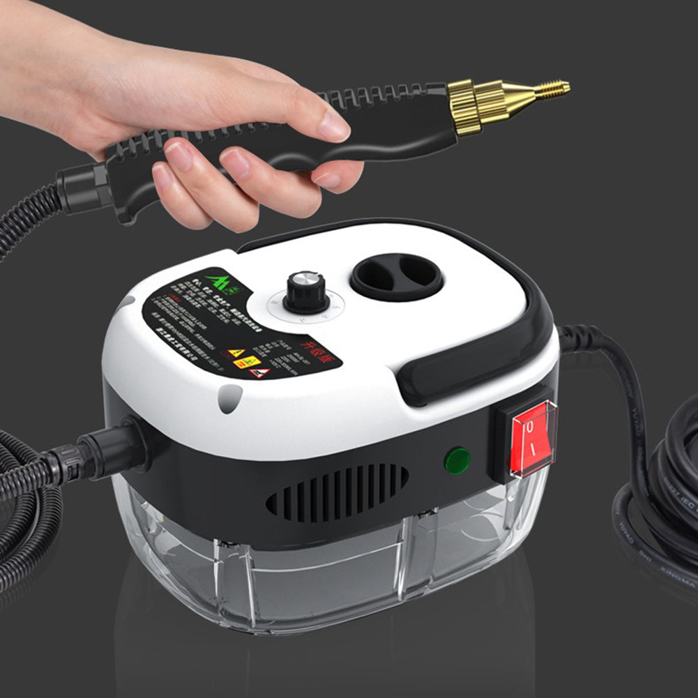 Handheld Steam Cleaner 2500W 6 Adjustable Levels Glass Tank