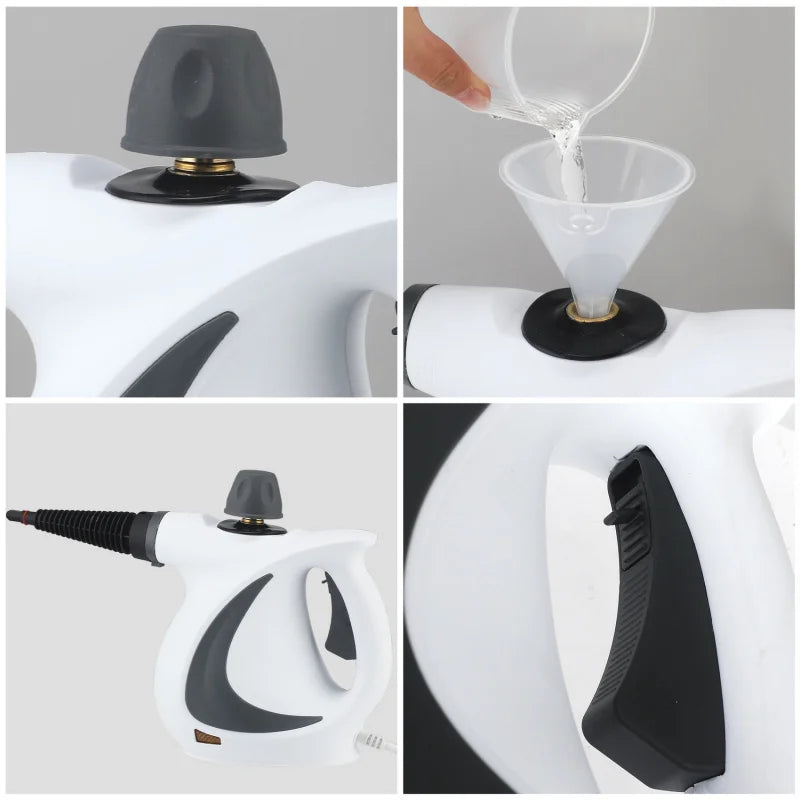 Handheld Steam Cleaner High-Temperature Steam & 12 Accessories