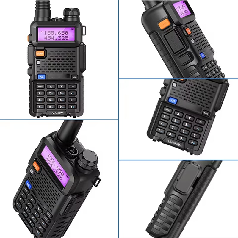 Handheld Two-Way Radio Dual Band VHF UHF 60-Hour Standby