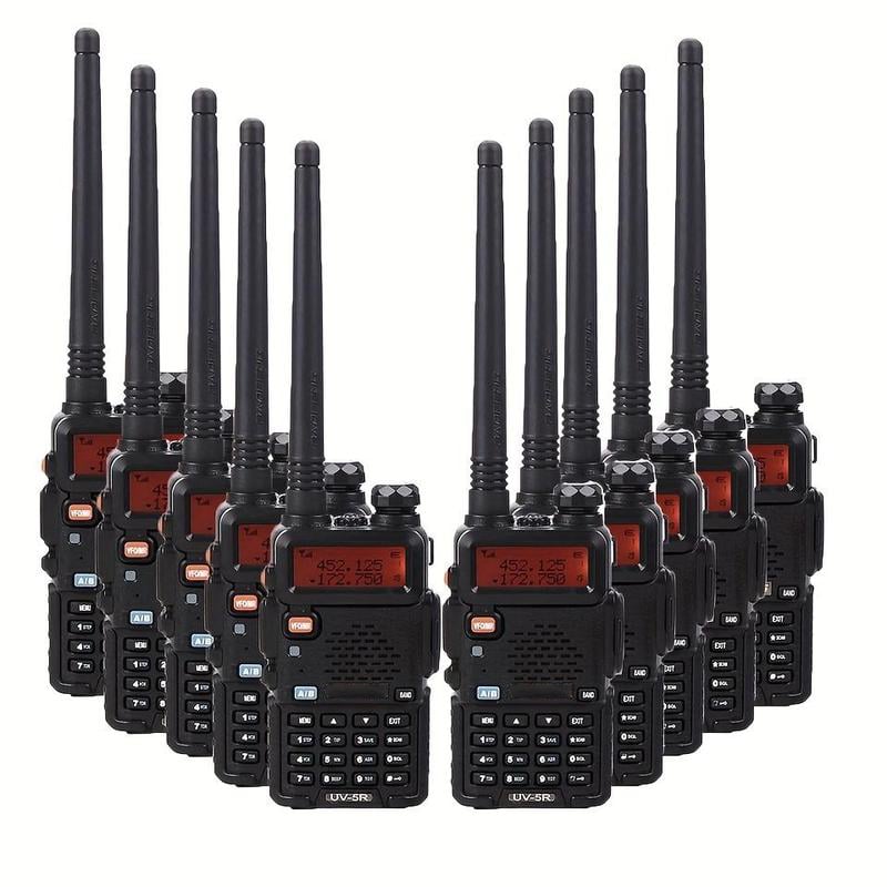 Handheld Two-Way Radio Dual Band VHF UHF 60-Hour Standby