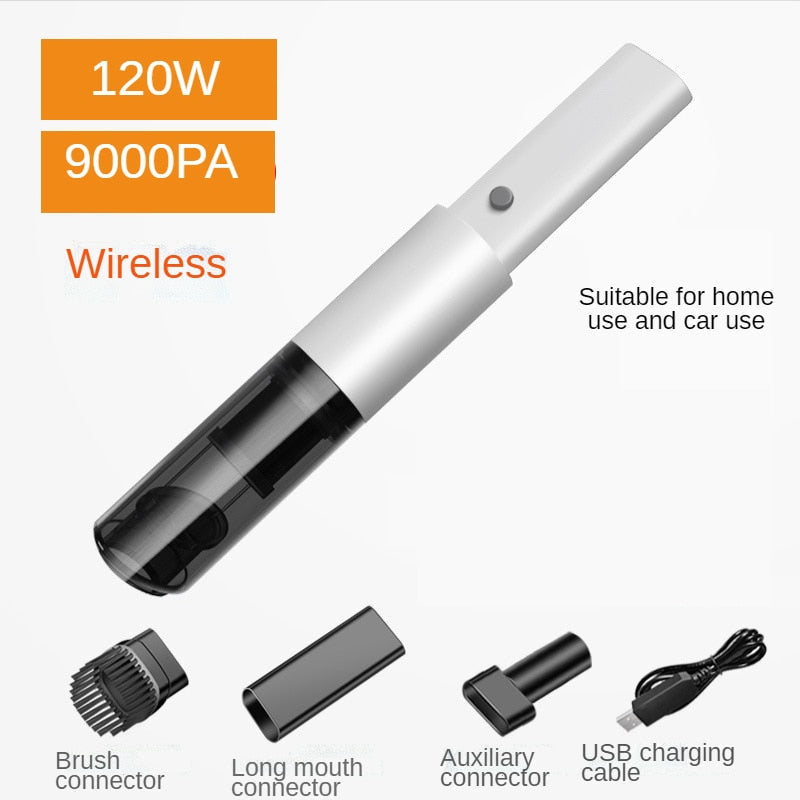 Handheld Vacuum Cordless 2-in-1 Slim Nozzle USB Rechargeable
