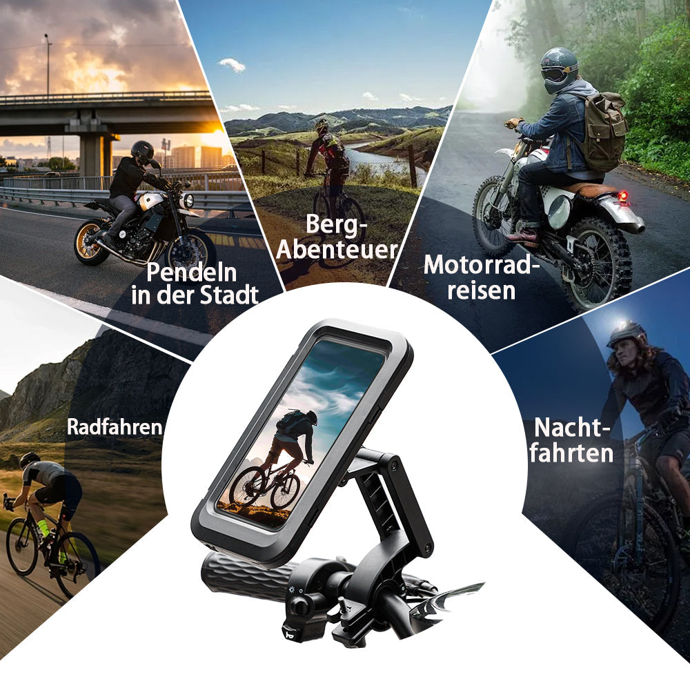 Handlebar Phone Mount IPX6 Waterproof 360 Degree Rotation