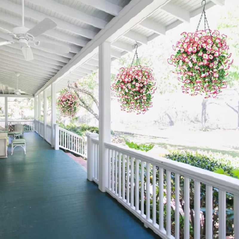 Hanging Artificial Flower Bouquet Realistic Cascading Maintenance Free