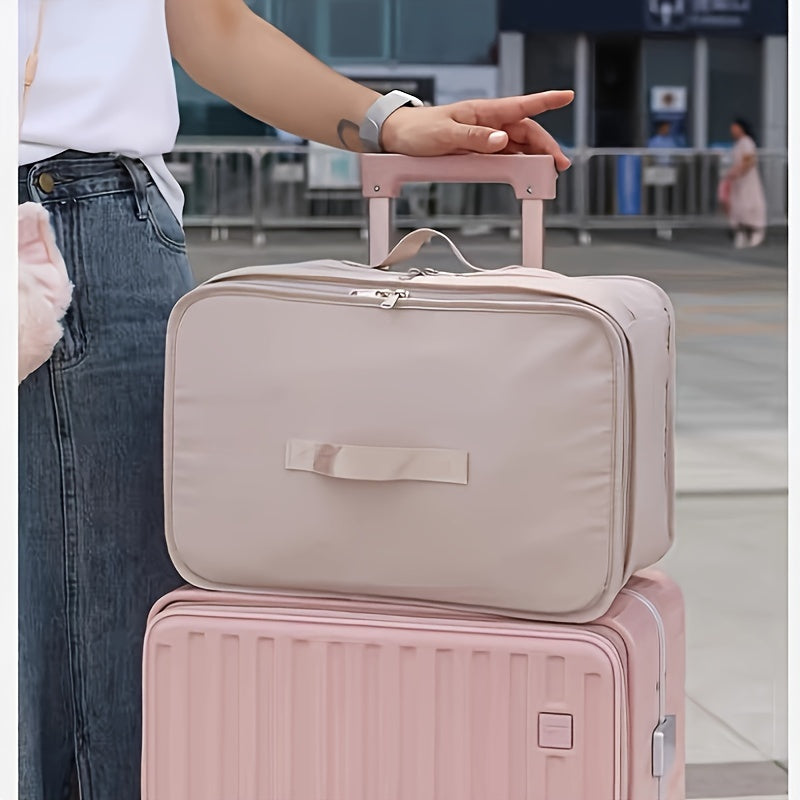 Hanging Garment Bag Foldable & Space-Saving 4 Compartments