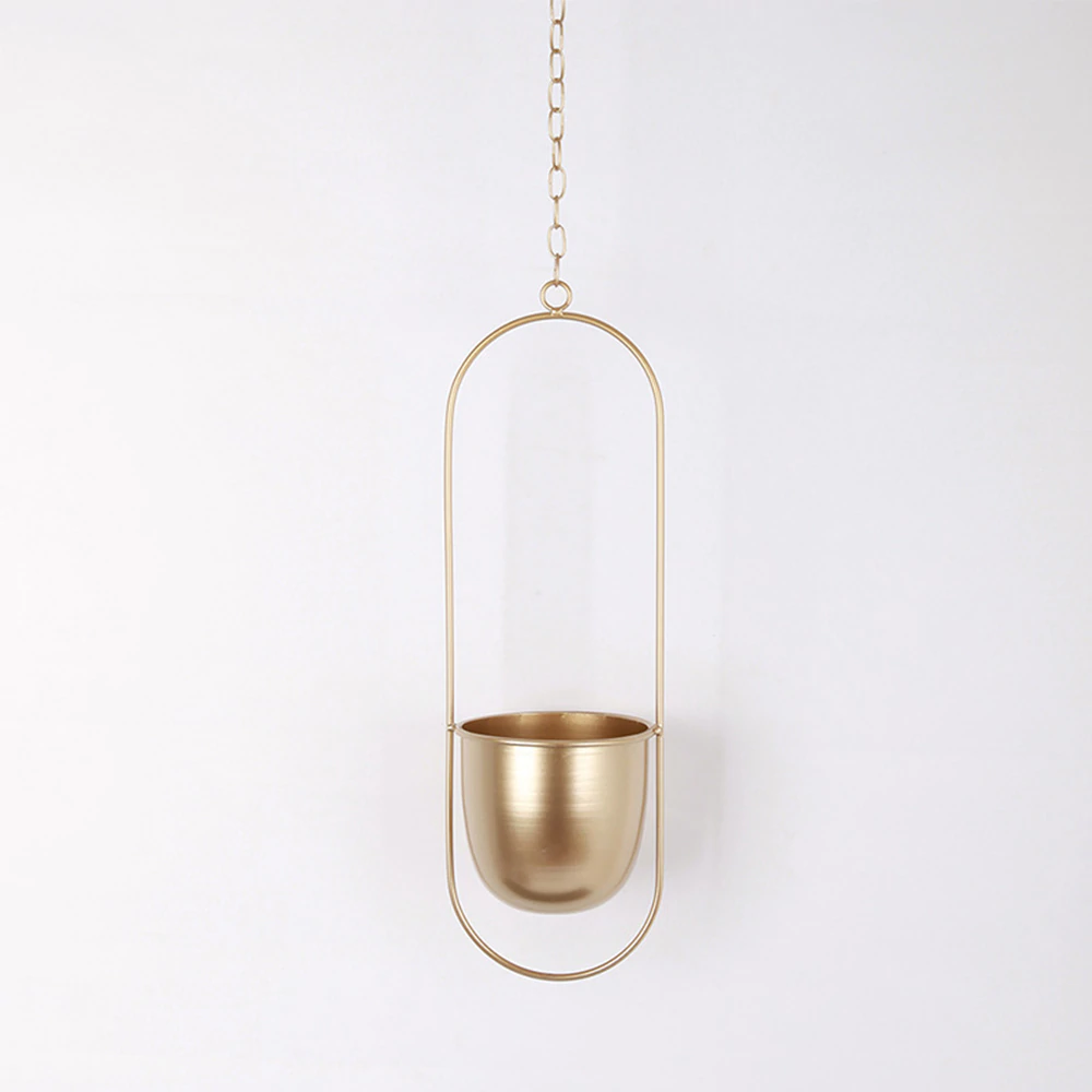 Hanging Planter Iron Open Design Space-Saving