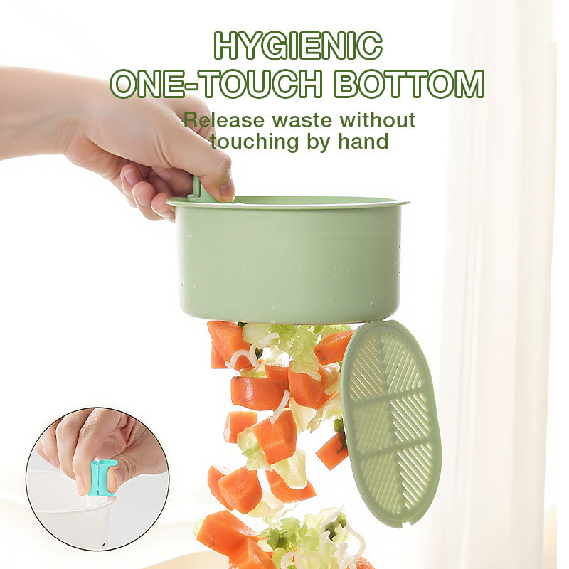 Hanging Sink Strainer Ultra-Fine Stainless Steel Mesh Touch-Free Emptying