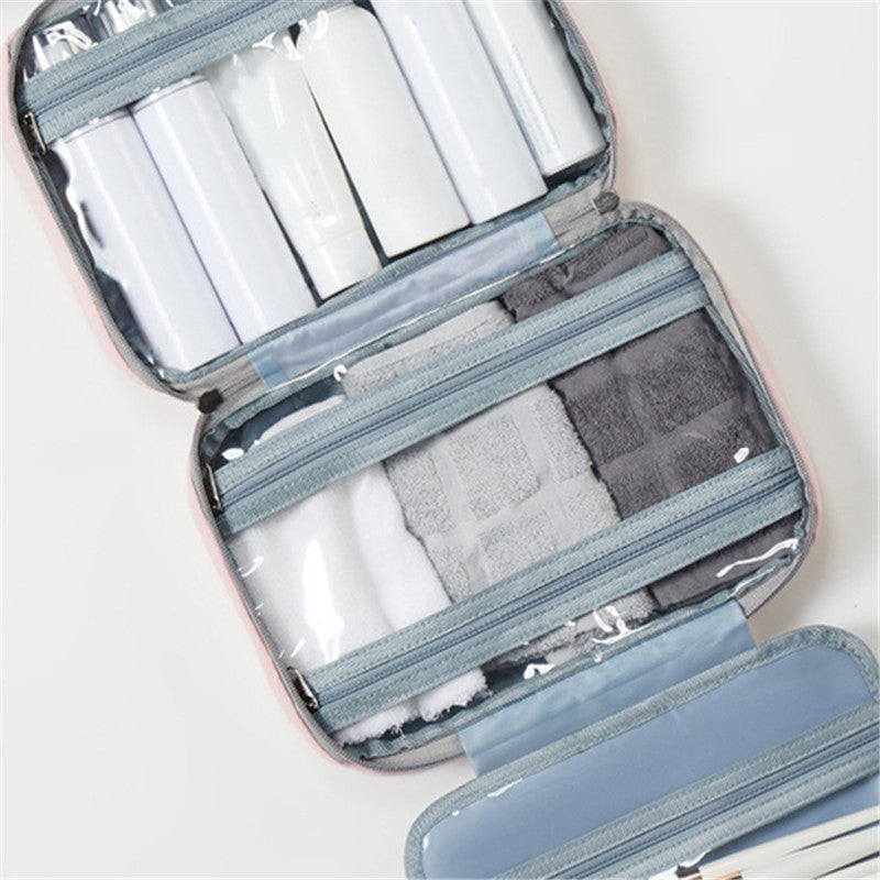Hanging Toiletry Bag 4 Compartments & 360° Rotatable Hook