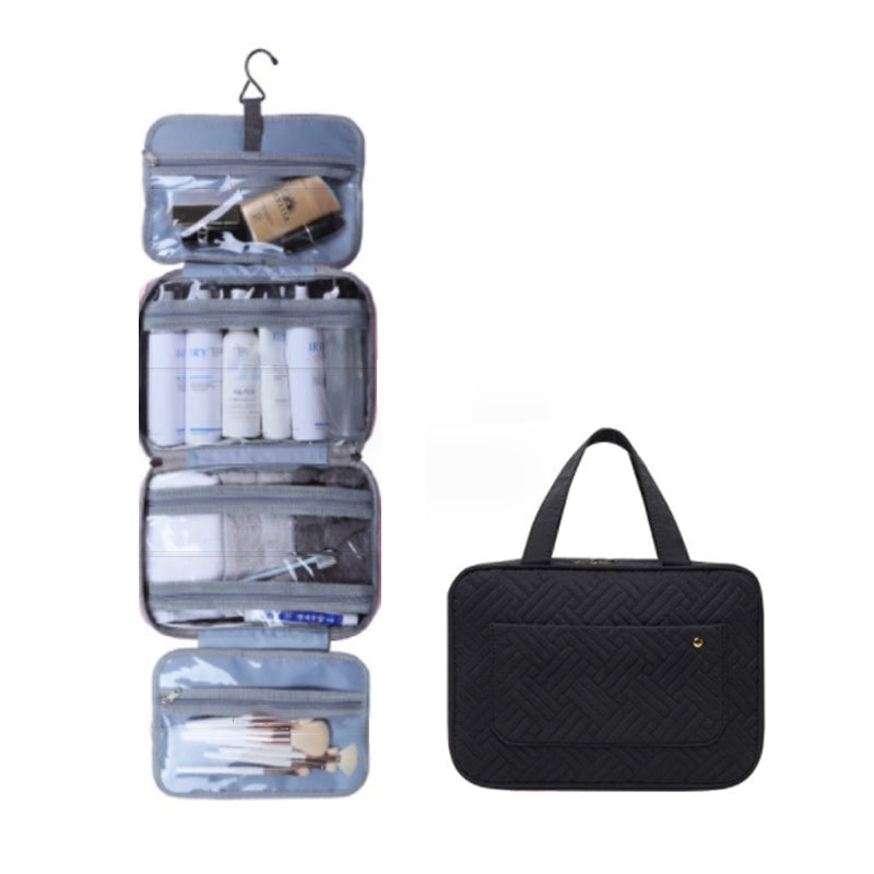 Hanging Toiletry Bag 4 Compartments & 360° Rotatable Hook