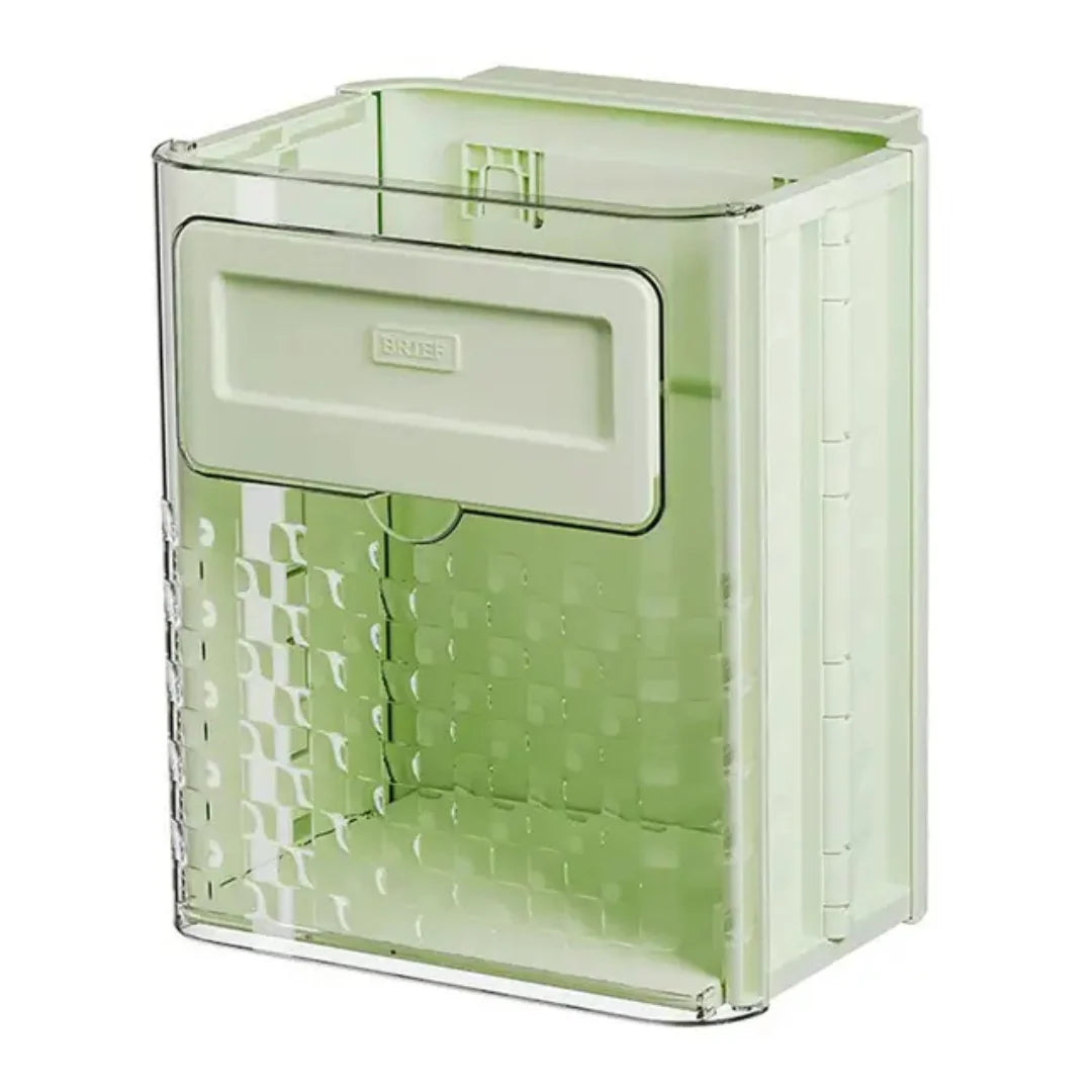 Hanging Trash Bin Foldable Space-Saving Tool-Free