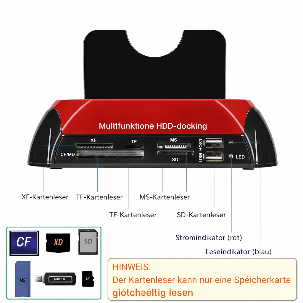 Hard Drive Docking Station IDE & SATA Plug-And-Play Backup