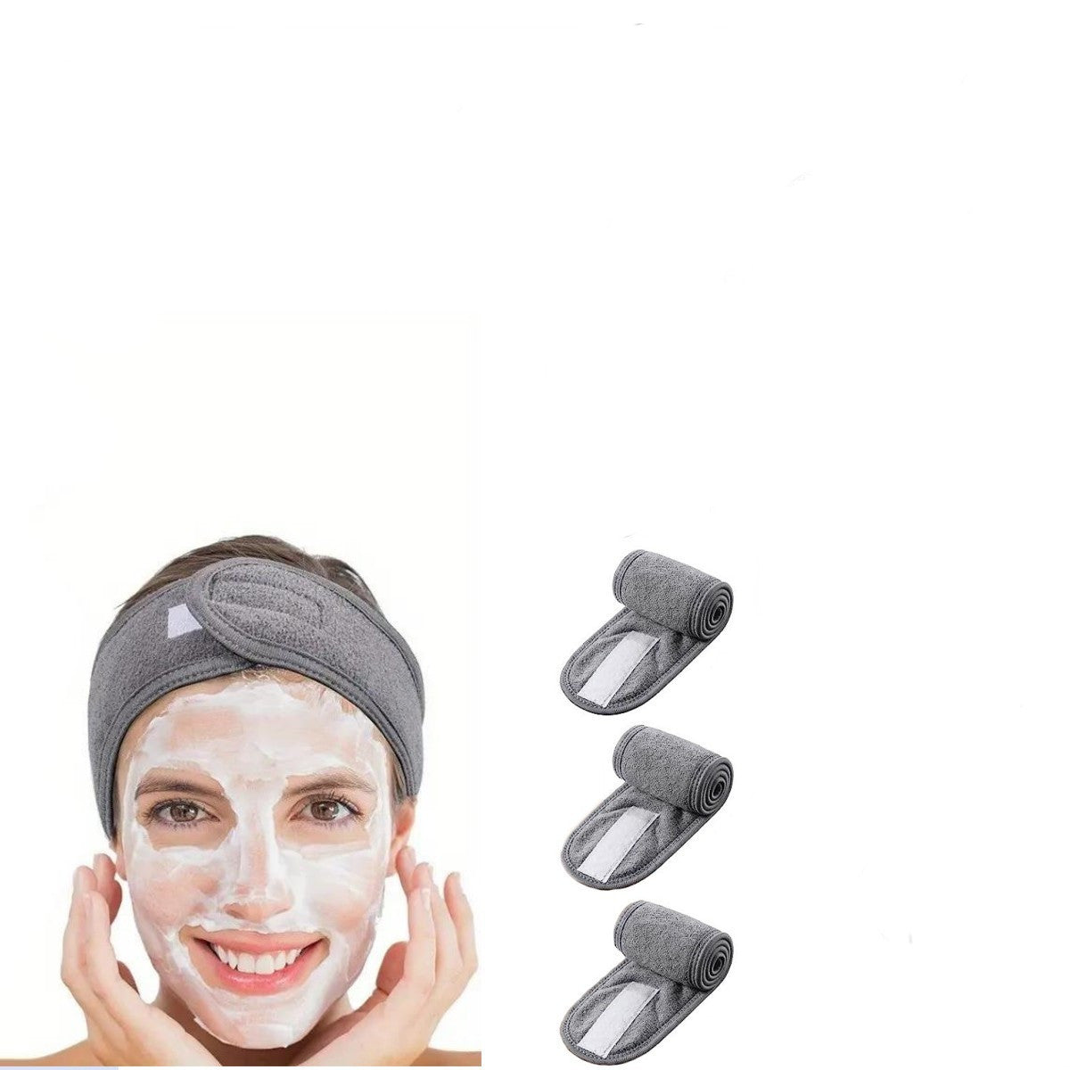Headband Adjustable Velcro Fastener Non-Slip & Breathable Fabric