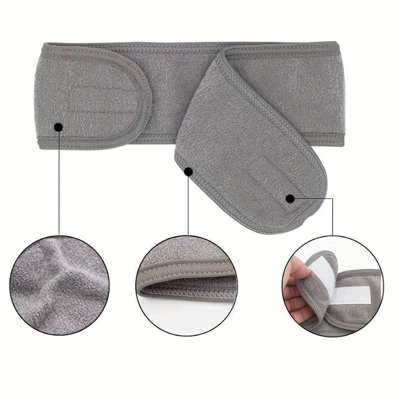 Headband Adjustable Velcro Fastener Non-Slip & Breathable Fabric