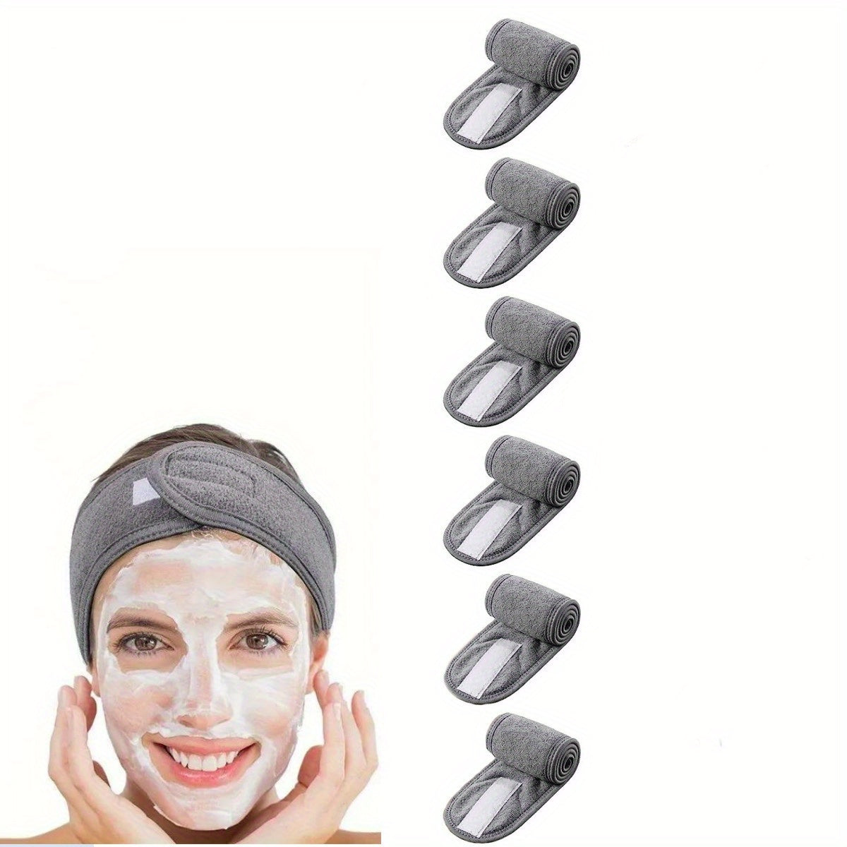 Headband Adjustable Velcro Fastener Non-Slip & Breathable Fabric