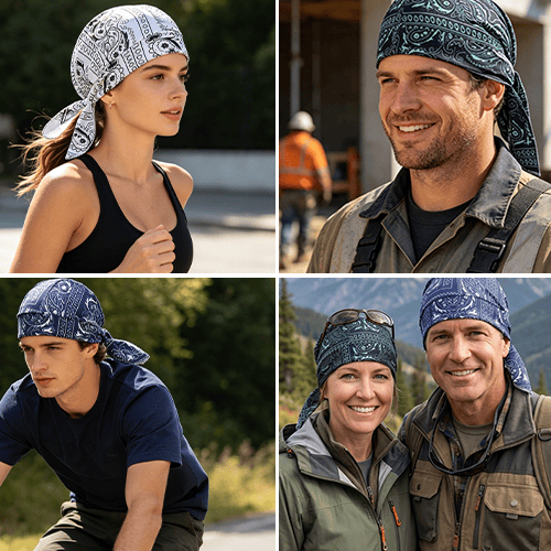 Headband Breathable & Quick-Drying Flat Stretch Fit UV Protection