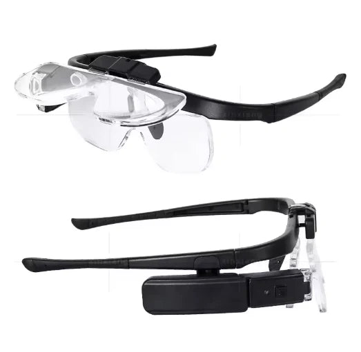 Headband Magnifier 3 Interchangeable Lenses & LED Light