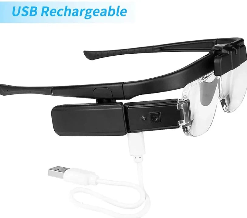 Headband Magnifier 3 Interchangeable Lenses & LED Light