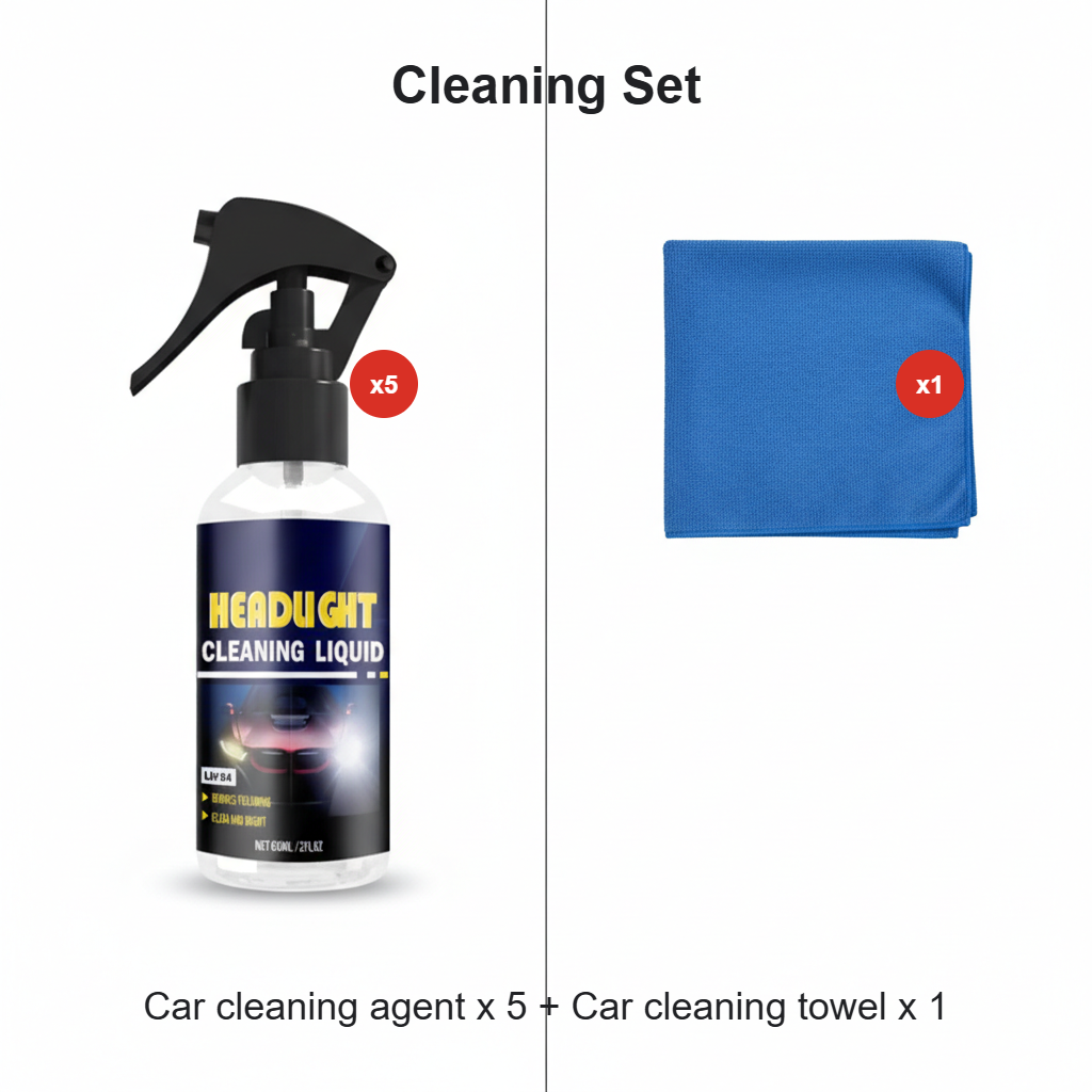 Headlight Cleaner Restores Clarity & Removes Yellowing