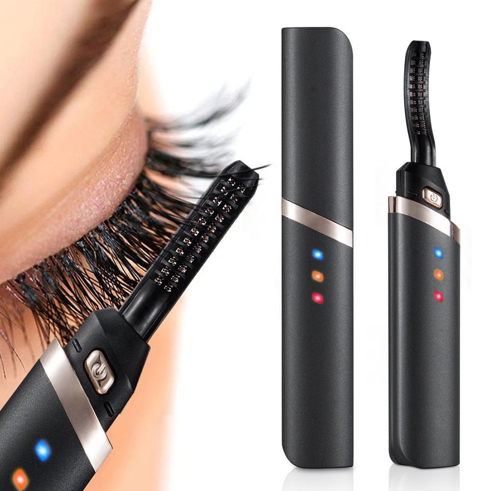 Heated Eyelash Curler USB Rechargeable LED Display