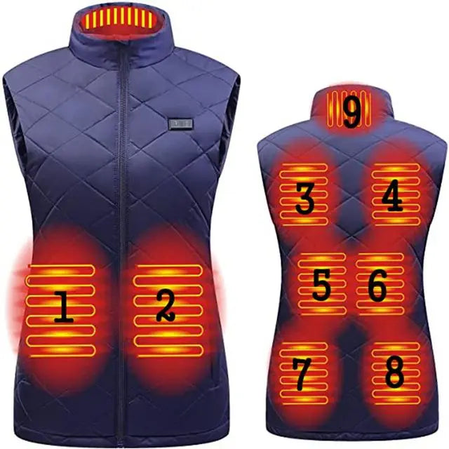 Heated Vest USB Powered Infrared Lightweight Softshell