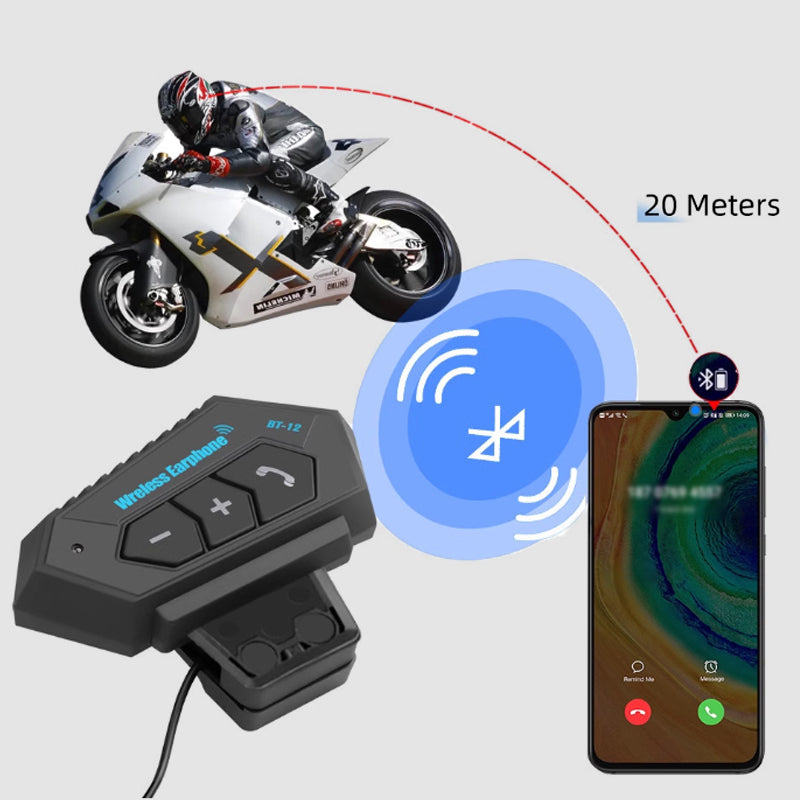 Helmet Intercom Noise Reduction Bluetooth 5.0 32-Hour Battery