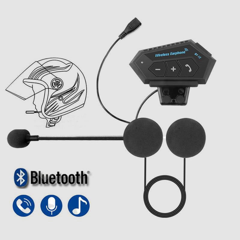 Helmet Intercom Noise Reduction Bluetooth 5.0 32-Hour Battery