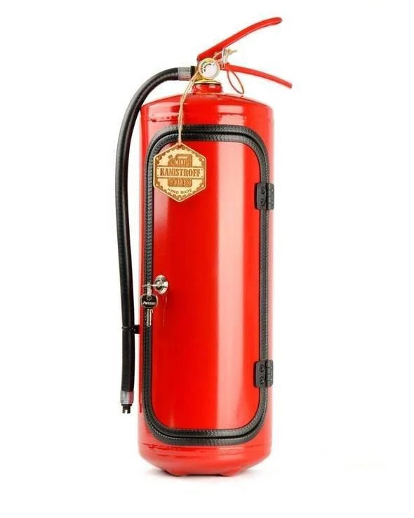 Hidden Bar Lockable Metal Fire Extinguisher Design