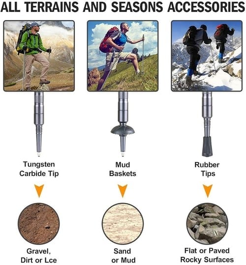 Hiking Pole Adjustable Aluminum Integrated Survival Kit