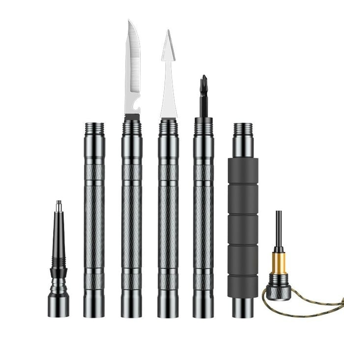 Hiking Pole Adjustable Aluminum Integrated Survival Kit