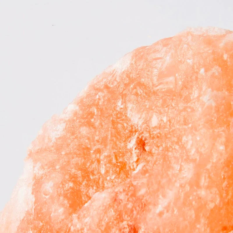 Himalayan Salt Lamp Handcrafted Crystal Warm Glow Wooden Base