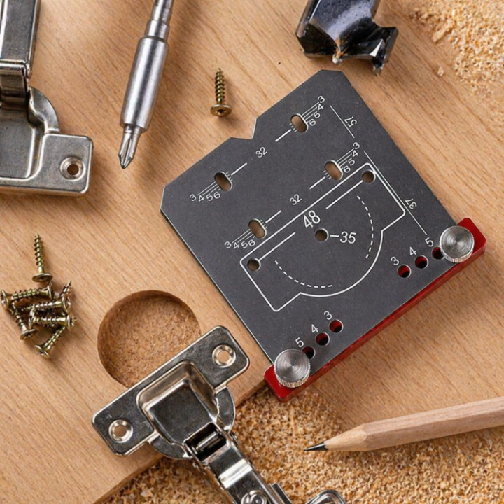 Hinge Drill Jig 35mm Cup Adjustable Aluminum Clamp