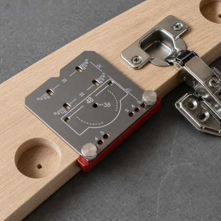 Hinge Drill Jig 35mm Cup Adjustable Aluminum Clamp