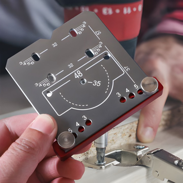 Hinge Drill Jig 35mm Cup Adjustable Aluminum Clamp