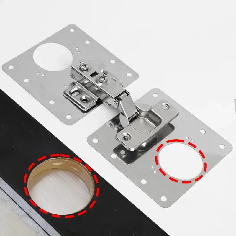 Hinge Repair Plate Stainless Steel Set of 10