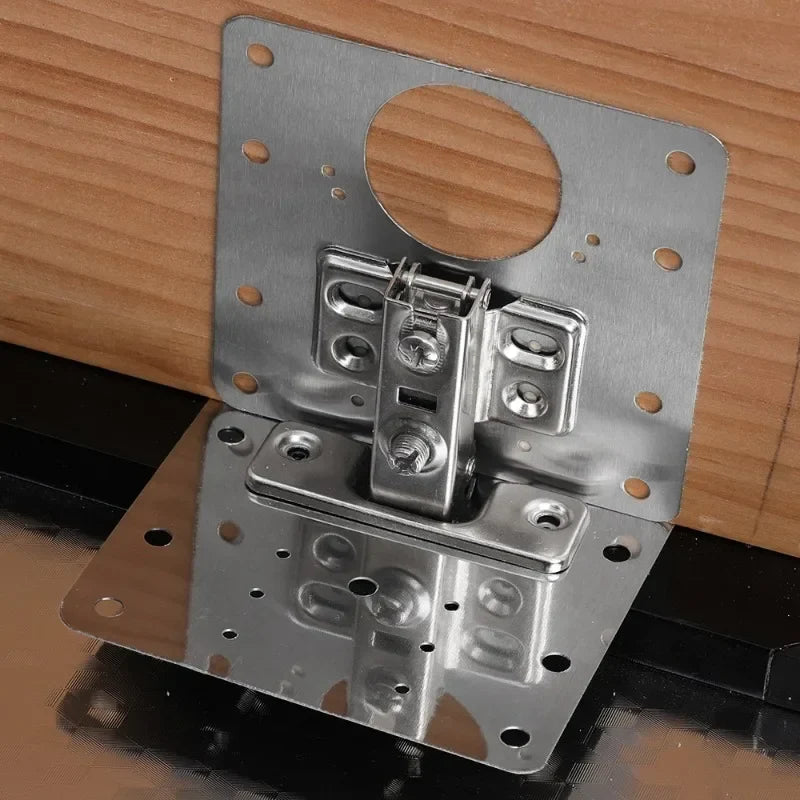 Hinge Repair Plate Stainless Steel Set of 10