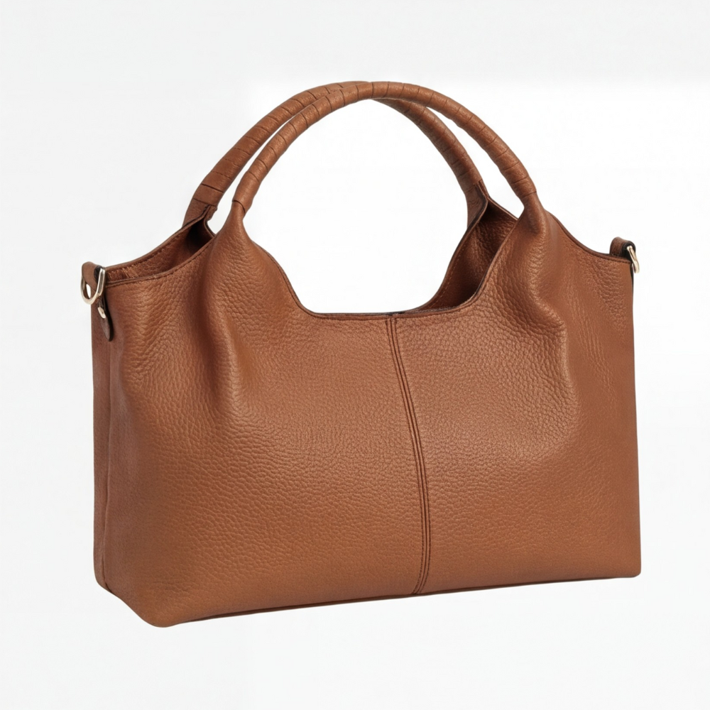 Hobo Bag Soft Faux Leather Five Interior Compartments