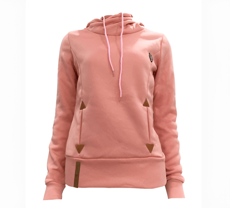 Hooded Sweater Embroidered Front Pockets