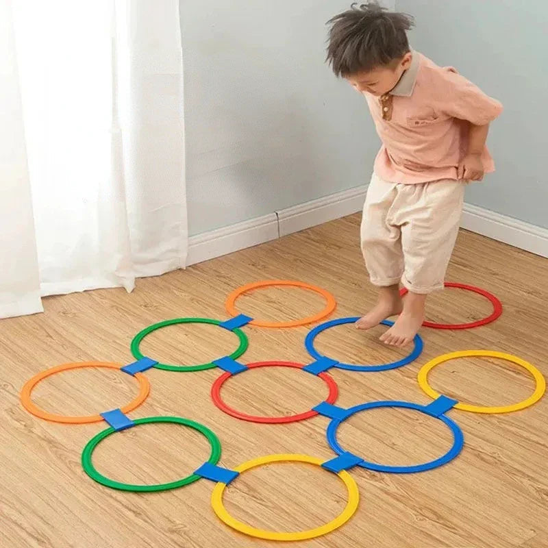 Hopping Ring Set Multicolor Connectable Set of 10