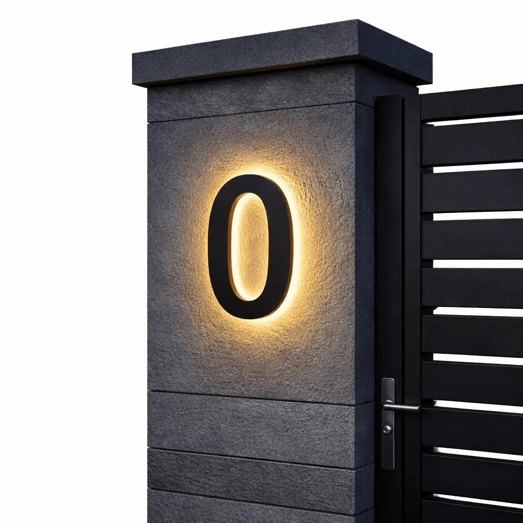 House Number Sign Backlit LED IP68 Waterproof