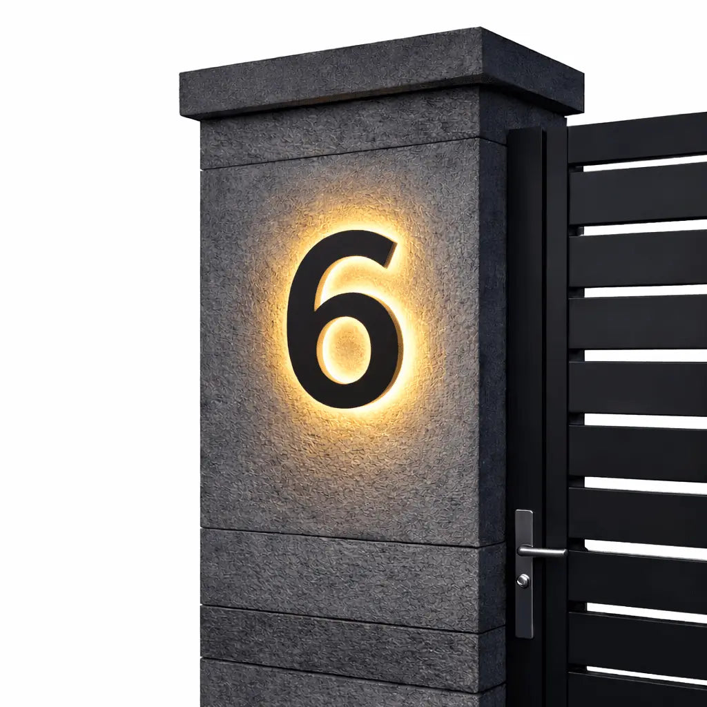 House Number Sign Backlit LED IP68 Waterproof
