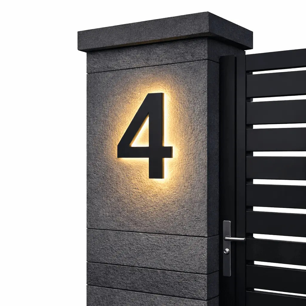 House Number Sign Backlit LED IP68 Waterproof