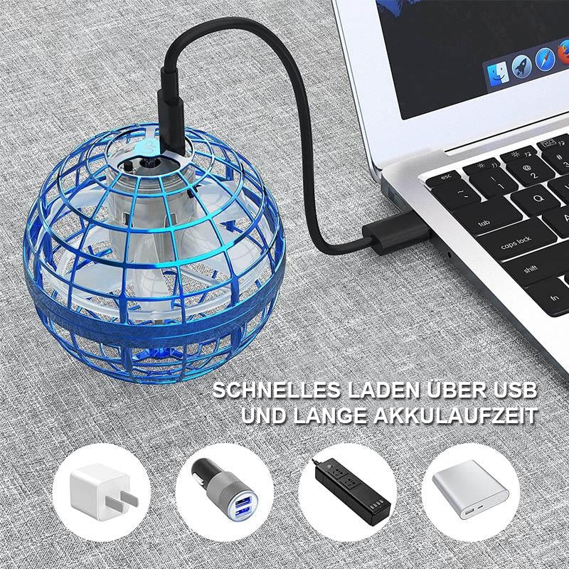 Hover Ball Toy Enclosed Cage USB Rechargeable Indoor & Outdoor