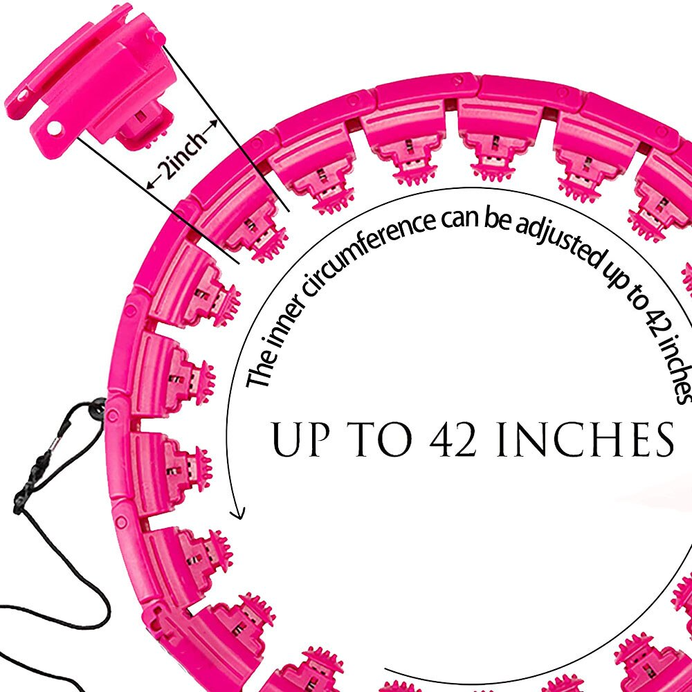 Hula Hoop Weighted & Adjustable Detachable Links