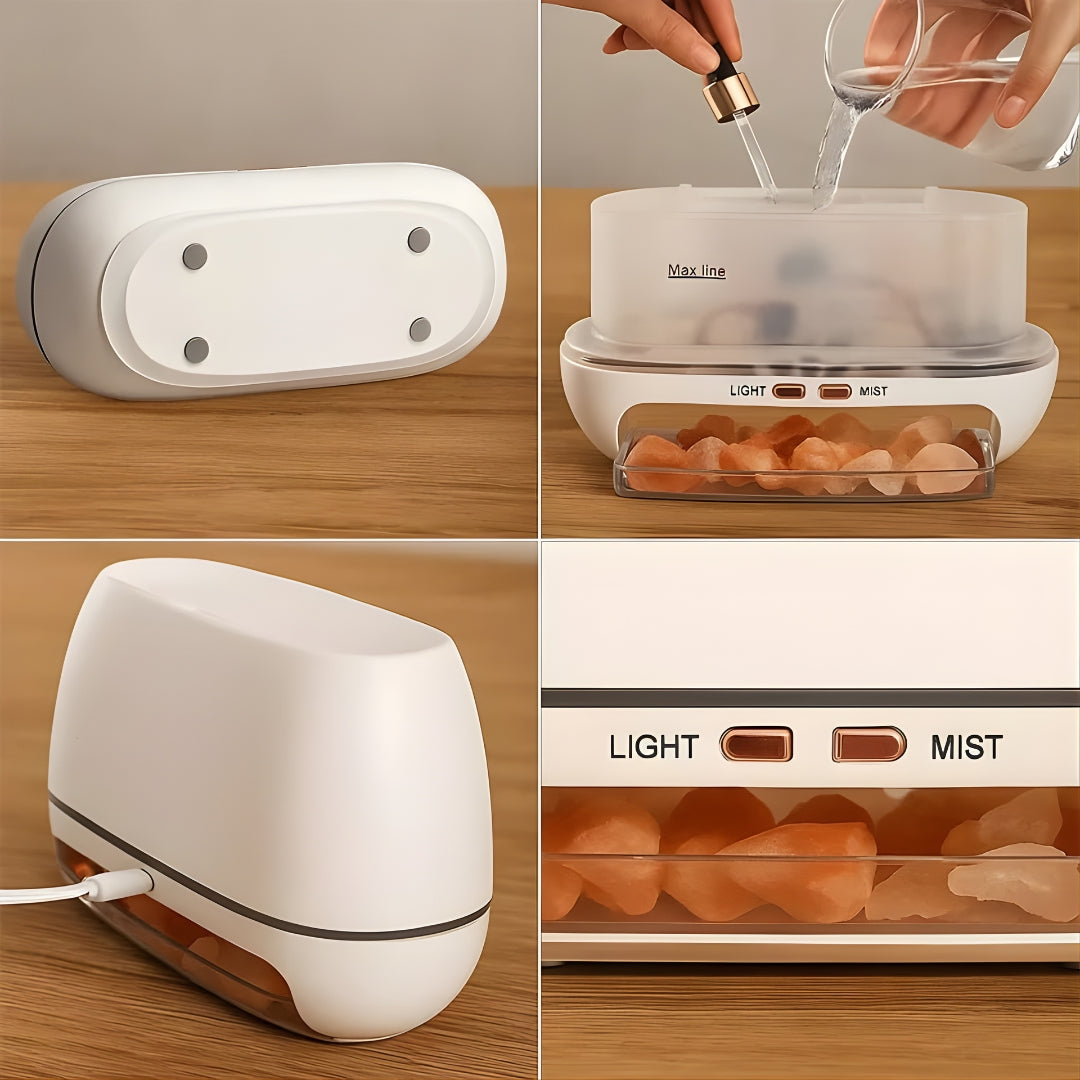 Humidifier Himalayan Salt Stones Ultrasonic Mist