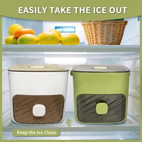 Ice Cube Maker One-Button Release 48-Cube Batch BPA-Free Storage