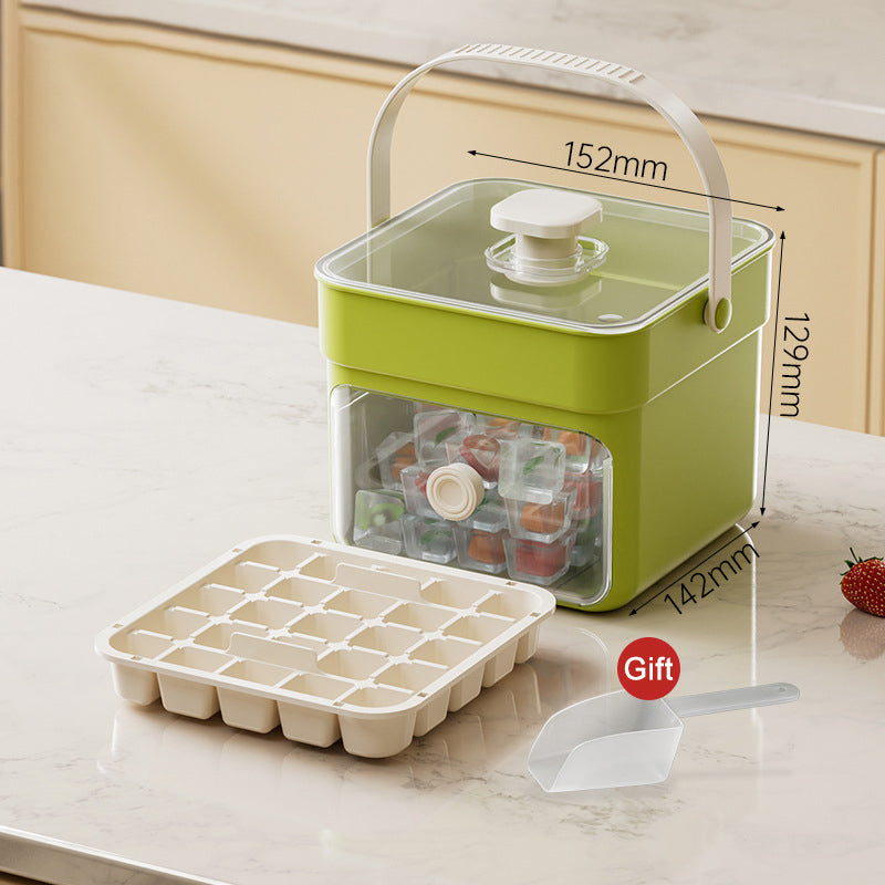 Ice Cube Tray One-Press Release BPA-Free & Stackable