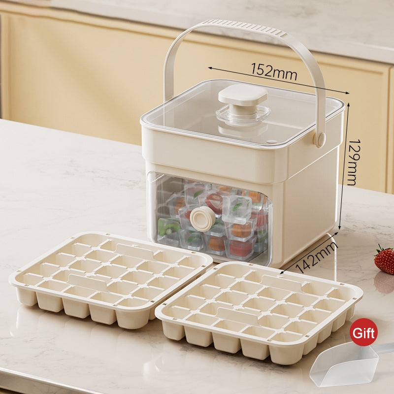 Ice Cube Tray One-Press Release BPA-Free & Stackable