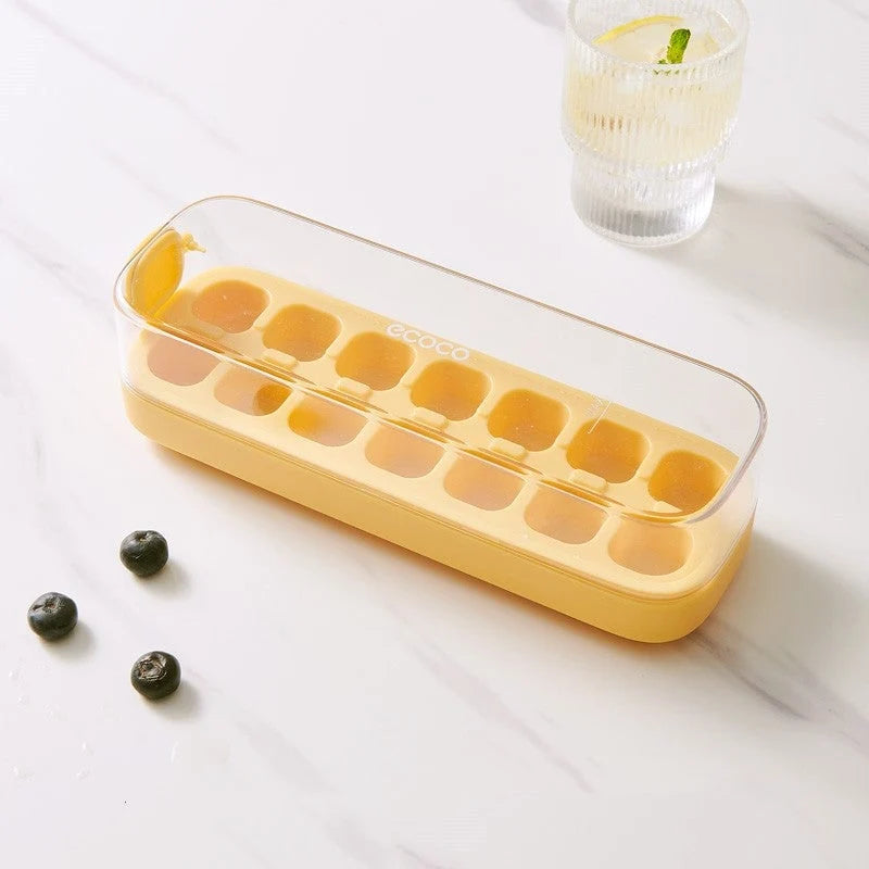 Ice Cube Tray Press-To-Release Adjustable Sizes BPA-Free