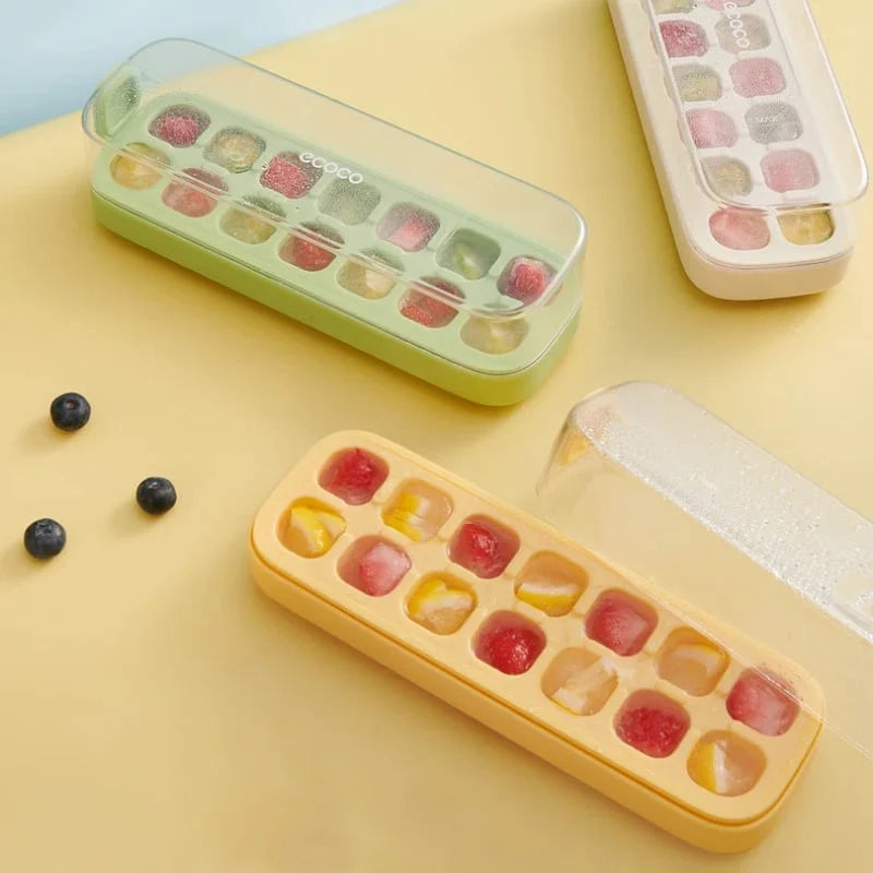 Ice Cube Tray Press-To-Release Adjustable Sizes BPA-Free
