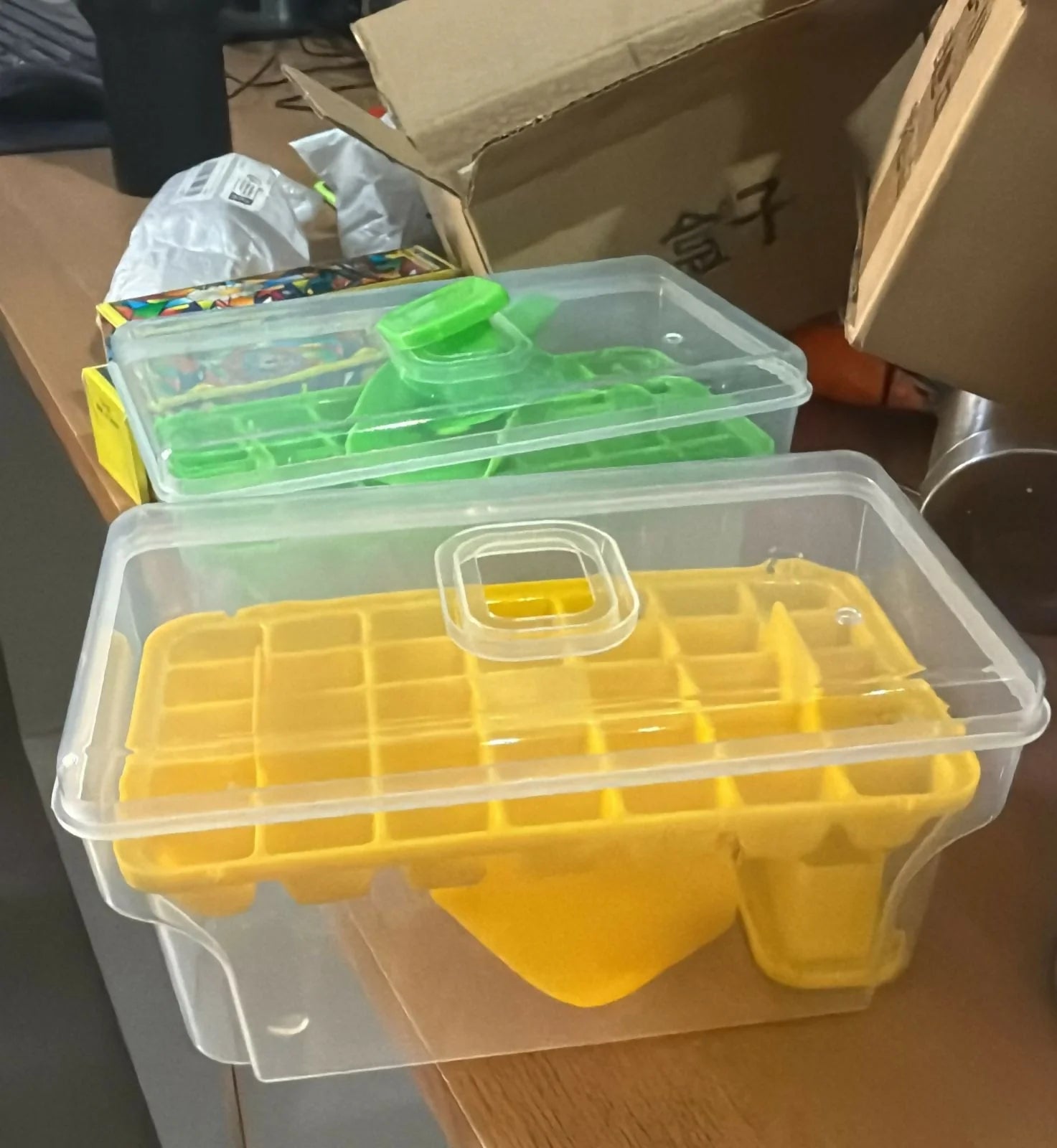 Ice Cube Tray Set Easy Release Hygienic Storage