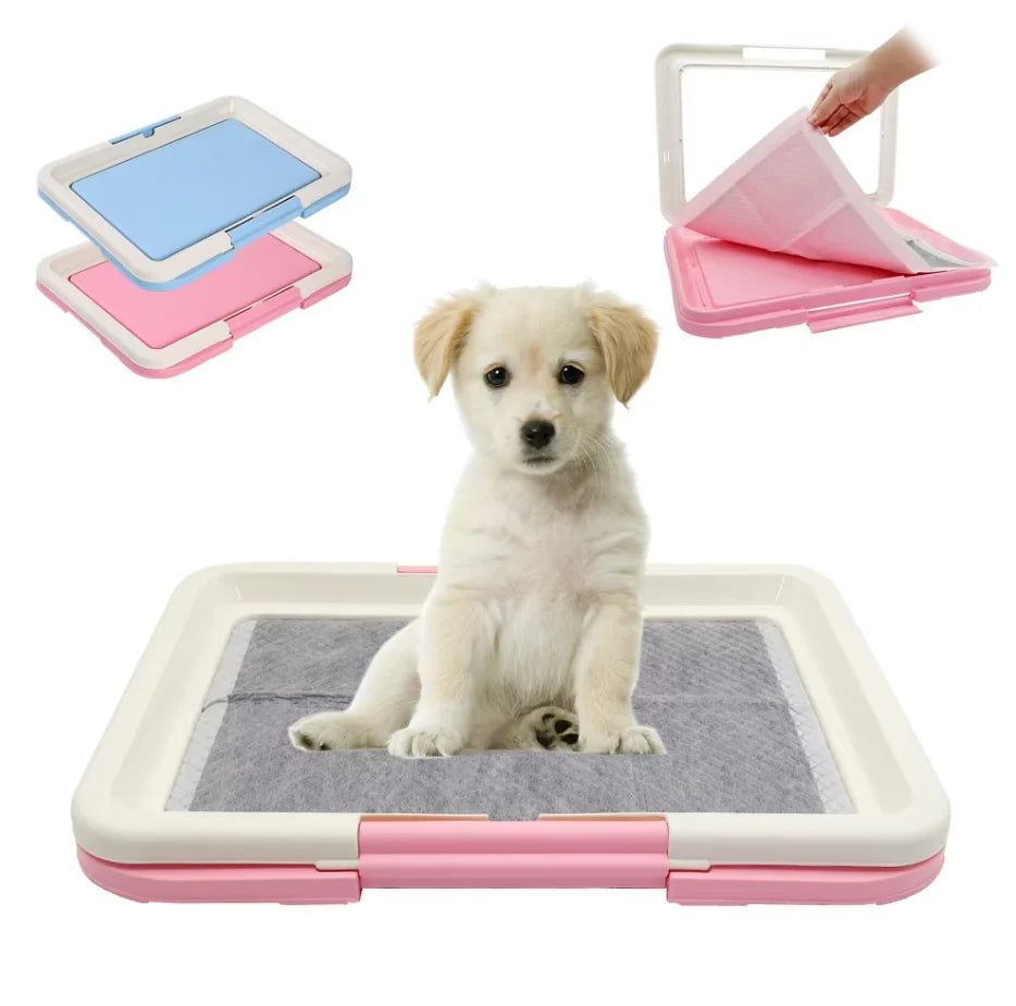 Indoor Dog Toilet Non-Slip Mat & Sturdy Frame Easy Clean